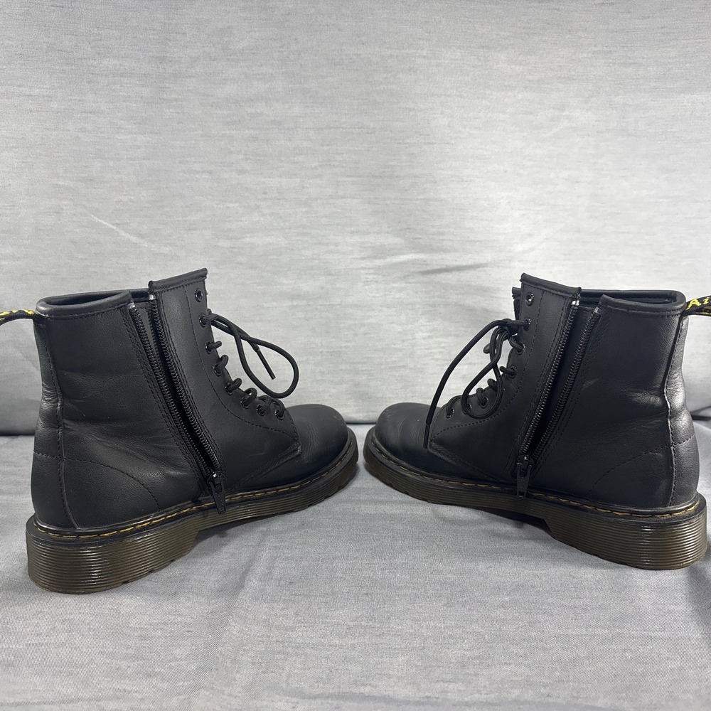 Dr. Doc Martens 1460 J Pascal Boots Soft Leather Black Size 5 US Women Men's 4 - Picture 7 of 11